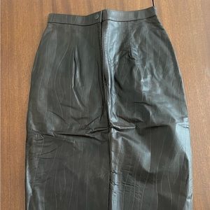 Vintage Leather Skirt